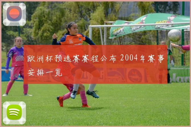 欧洲杯预选赛赛程公布 2004年赛事安排一览