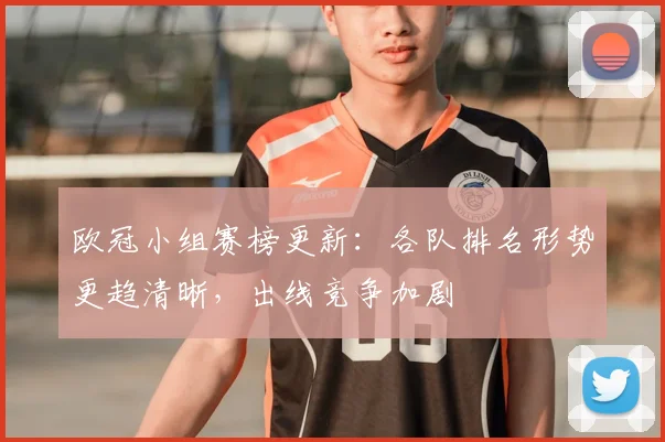欧冠小组赛榜更新:各队排名形势更趋清晰,出线竞争加剧
